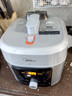美的（Midea）沸騰濃香雙模式小飛俠電壓力鍋0氟0涂層雙膽高壓鍋5L智能預約家用煲湯4-6人煮飯煲E5825N國家補貼 曬單實(shí)拍圖