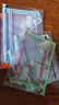 得力(deli)大背寬加厚雙層透明科目分類袋文件袋大容量拉鏈袋學生文具作業(yè)收納袋 4個裝PP140 曬單實拍圖