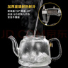 borun HOME新款加厚防爆蒸煮一體玻璃茶壺智能電陶爐燒水泡煮茶器大容量茶具 B編繩蒸煮一體壺+智能灰色爐 1.3L 曬單實(shí)拍圖