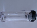 希諾（HEENOOR）塑料杯帶蓋創(chuàng)意便攜水杯可愛學(xué)生戶外運動透明杯子隨手杯 黑色 220ml 曬單實拍圖