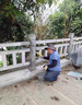 拉瑞斯水泥仿木護(hù)欄園林景觀河道防護(hù)圍欄新農(nóng)村建設(shè)鋼筋混凝土仿古欄桿 顏色可選 雙X型 曬單實(shí)拍圖