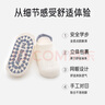 愛寶適寶寶地板襪夏款嬰兒襪子室內(nèi)學(xué)步襪防滑襪3雙裝藍白灰M碼 S768 曬單實拍圖