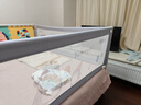 棒棒豬床圍欄寶寶防摔床邊防掉床上免打孔床頭桿加固版3面 1.8*2*2米 曬單實(shí)拍圖