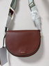 愛(ài)步（ECCO）【38女神節禮物】 包包 輕奢牛皮單肩斜挎包女 馬鞍包9107805 HL 紅棕色910780591273 均碼 曬單實(shí)拍圖