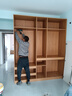 巖氏木業(yè)ENF級歐松板衣柜分段式臥室掛長(cháng)衣原木色收納衣櫥定制2.5-3米到頂 2.4米【六門(mén)衣柜】 2.4米高[衣柜] 曬單實(shí)拍圖