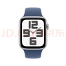 Apple Watch SE 2024款智能手表44毫米銀色鋁金屬表殼丹寧色運(yùn)動(dòng)型表帶M/L【蜂窩】京補(bǔ)合約 曬單實(shí)拍圖