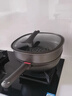 OOU鈦鍋輕炒菜鍋不粘鍋平底鍋多功能鋁鍋家用蒸鍋燃氣電磁爐通用鍋具 【限時(shí)國補 隨時(shí)結束】鈦輕鍋 32cm 曬單實(shí)拍圖