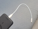 昊微 雙Type-C充電線(xiàn)短線(xiàn)0.2m雙頭PD快充線(xiàn)適用華為nova7榮耀vivo小米OPPO一加真我手機充電寶便攜短線(xiàn) 【2條裝】雙Type-c快充線(xiàn)【藍色】 20厘米（短線(xiàn)） 曬單實(shí)拍圖