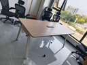 舒升職員桌辦公桌椅組合簡(jiǎn)約現代辦公室屏風(fēng)電腦員工位六人位卡座桌子 2.4米對坐四人位 曬單實(shí)拍圖