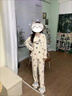 睡衣女春秋季秋冬長(cháng)袖長(cháng)褲可外穿可愛(ài)帶胸墊女士家居服兩件套裝 漫畫(huà)字母熊（帶胸墊） XL 建議121-140斤 曬單實(shí)拍圖