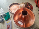 炊老爺 銅火鍋碳電兩用純紫銅老式插電木炭銅鍋火鍋鴛鴦銅鍋具涮肉暖鍋 34CM遙控雙味鍋【6-8人】 曬單實(shí)拍圖