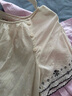 茵曼純棉清新刺繡V領(lǐng)襯衫2025秋女裝新款度假風(fēng)長(cháng)袖上衣 田園杏 S 曬單實(shí)拍圖