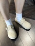 真維斯（Jeanswest）勃肯鞋女純色百搭包頭半拖鞋女外穿夏季2025新款一腳蹬涼拖女鞋 曬單實(shí)拍圖