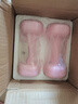 樂系小啞鈴女士家用鐵練手臂塑形直肩健身浸塑亞鈴 柔霧粉2kg*2只 曬單實(shí)拍圖