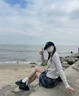 帛芮半身裙子女秋季2025新款毛呢半身裙子短款格子包臀裙短裙A字裙 曬單實拍圖