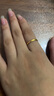 中國黃金（CHINA GOLD）碎碎冰冰黃金戒指女士足金新款黃金指七夕情人節(jié)禮物送女朋友老婆 女士10號(hào) 約1g 曬單實(shí)拍圖