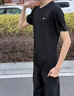 鴻星爾克短袖男夏季新款冰感跑步戶外運動男士t恤清爽半袖速干衣T恤衫男 正黑-冰感吸濕排汗 XL （170-175cm/130-140斤） 曬單實拍圖