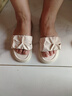 品牌斷碼清倉特價(jià)軟皮拖鞋女2025夏外穿防滑優(yōu)雅一字拖平底沙灘鞋 米白色 軟底2厘米 39 標準碼 曬單實(shí)拍圖