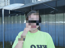 WHOOSIS（不知其名）幻影l(fā)ogo純色t恤重磅美式短袖多色混搭寬松疊穿 熒光綠 S 曬單實拍圖