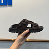 Jeep吉普皮涼鞋男夏季休閑軟底爸爸涼拖鞋戶外涉水溯溪沙灘鞋男士涼拖 棕色 41 曬單實(shí)拍圖