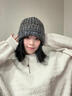 韞舜灰色針織毛線(xiàn)帽子男士大頭圍顯臉小女粗針織保暖冷帽秋冬季2025新 毛線(xiàn)帽男款灰色 曬單實(shí)拍圖