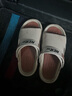 踩屎感兩穿超厚休閑涼鞋男拖鞋潮流情侶沙灘外出超輕鞋高顏值防滑 778-卡其 40-41 適合39-40腳 曬單實(shí)拍圖