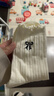 貓人女士襪子女【100%純棉】秋冬中筒襪蝴蝶結刺繡堆堆襪25年新品5雙 曬單實(shí)拍圖