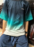 左西男童套裝夏季2025新款兒童速干運(yùn)動(dòng)服短袖T恤籃球服夏裝 綠色 140 曬單實(shí)拍圖