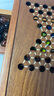 御圣 跳棋玻璃珠跳跳棋大號兒童益智早教啟蒙游戲棋成人學生兒童禮物 正方形跳棋盤+【玻璃珠套裝】 曬單實拍圖