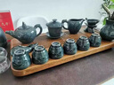 漢帝唐韻 HDTYUN秘青瓷景德鎮(zhèn)茶具套裝純手工浮雕家用整套功夫茶具泡茶器高檔禮物 秘青瓷【灰藍(lán)款-15頭】送六君子 曬單實(shí)拍圖