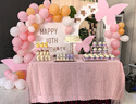 SMVP生日?qǐng)鼍安贾醚b飾氛圍女孩18成人禮派對(duì)網(wǎng)紅12氣球背景墻kt 成人高定生日kt板套餐3 曬單實(shí)拍圖