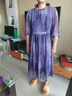 可蓓兒紫色氣質(zhì)高級感連衣裙女2025新款夏季優(yōu)雅減齡媽媽裝顯瘦裙子 2XL 曬單實拍圖