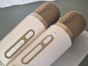 漫步者（EDIFIER）Q3 k歌音響話筒麥克風(fēng)一體式家庭用ktv音箱藍牙小音響唱歌神器卡拉OK兒童情人節(jié)男女生日禮物 云巖白【雙麥版+KTV級音效】 曬單實拍圖