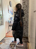 G.DUCKKIDS童裝黑金羽絨服女童外套冬季2024新款長(cháng)款過(guò)膝白鴨絨面包服小學(xué)生 黑色 150 尺碼11~12歲【140-150cm】 曬單實(shí)拍圖