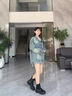 達芙妮黑色馬丁靴女款2025秋季爆款厚底增高小皮靴炸街酷颯英倫風(fēng)中筒靴 黑色  D624017 36 曬單實(shí)拍圖