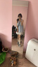 闊色（kuose）條紋網(wǎng)紗無袖漂亮上衣藍(lán)色女2025夏季新款氣質(zhì)吊帶背心薄款 淺藍(lán)色 S 曬單實(shí)拍圖