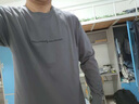 JEEP SPIRIT吉普長袖t恤男秋季重磅內(nèi)搭薄款上衣衛(wèi)衣寬松打底衫 月灰色 2XL 曬單實(shí)拍圖