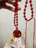 施華索尼亞天然紅瑪瑙五行卦屬火的項(xiàng)鏈補(bǔ)火朱雀掛件手機(jī)鏈鑰匙扣 火卦離為火掛繩款 曬單實(shí)拍圖