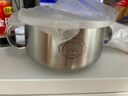 廚匠（TREEJACK）316L不銹鋼雙耳兒童輔食碗嬰兒寶寶專用雙層防摔防燙吃米飯喝湯碗 曬單實(shí)拍圖