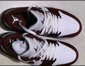 耐克NIKE男子休閑鞋喬丹AJ1 JORDAN 1 運動(dòng)鞋HF3148-102紅黑/紅白43 曬單實(shí)拍圖