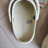沙洛馳云朵crocs洞洞鞋經(jīng)典女士厚底休閑涼鞋卡駱戶(hù)外沙灘鞋增高女夏季 云朵骨白色 35 (210mm) M3 曬單實(shí)拍圖