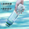 樂扣樂扣（LOCK&LOCK）茶水分離塑料杯水杯大容量便攜運動杯運動杯子父親節(jié)禮物 綠色700ml 曬單實拍圖