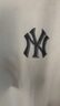 MLB官方 男女情侶后背仿牛仔老花涼感T恤短袖夏季新款TSM10 紐約洋基隊/象牙色 XS 曬單實(shí)拍圖