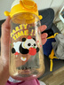 如山兒童PPSU水杯寶寶雙直飲吸管杯嬰幼兒家用外出便攜防摔學(xué)飲杯 曬單實拍圖