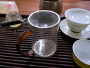 304超細茶漏加厚不銹鋼茶葉過濾網器茶濾器茶濾茶隔加密茶濾泡 (陶瓷黑)304大號茶漏 曬單實拍圖