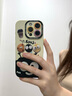 圣圖朗卡通黑色煤球適用iphone16promax蘋果15plus手機(jī)殼新款13液態(tài)硅膠12高級(jí)膚感14情侶全包11保護(hù)套 黑煤球【古董白】液態(tài)硅膠-鏡頭全包  iPhone 16 pro 曬單實(shí)拍圖