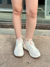 安踏（ANTA）女鞋運(yùn)動(dòng)鞋女輕靈夏季新款網(wǎng)面透氣跑步鞋休閑鞋戶外旅游鞋 象牙白/櫻花粉/蟹殼青 【透氣】 38 曬單實(shí)拍圖