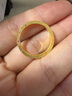 周大福 時鐘黃金對戒愛心戒指(工費(fèi)160)15號約4.85g F222351七夕 曬單實(shí)拍圖