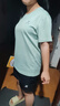 特步運動(dòng)套裝女夏新款大碼寬松休閑兩件套透氣速干跑步體測短袖短褲女 【透氣速干】清醒綠 M/170 曬單實(shí)拍圖