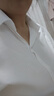 焱思泰特大版女裝精品棉麻V領(lǐng)短袖襯衫女夏季韓版寬松上衣襯衣 白色【精品現貨】 3XL【160-180斤】 曬單實(shí)拍圖